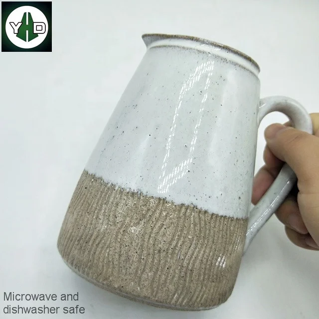 Stoneware milk cups for microwave cups dishwasher safe cups water bottle porcelain ceramic pitcher