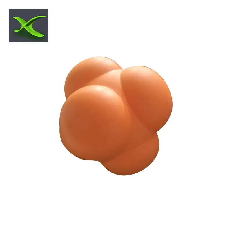 
Odorless no smell vulcanized rubber High quality inject molded hard solid high bouncing reaction training ball pet dog toy ball 