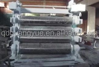 four roll rubber calender machine / rubber conveyor belt calendering line
