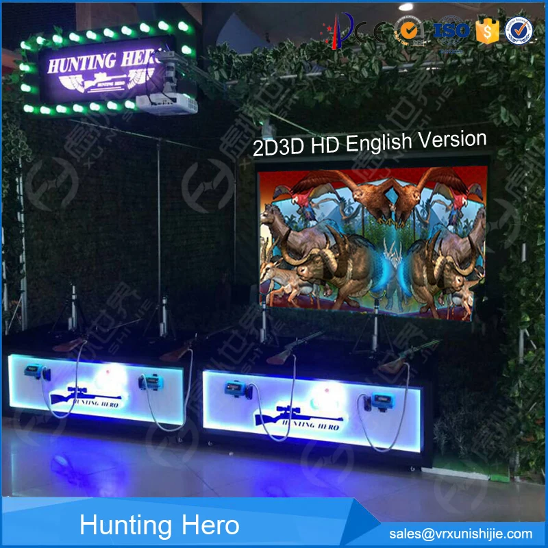 Earn Money Coin Pusher Funny VR Shooting Game Arcade Game VR 3D Hunting Simulator Virtual Reality House Hunting