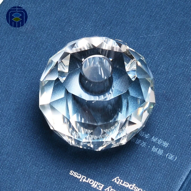 High Quality Faceted Crystal Balls With Hole