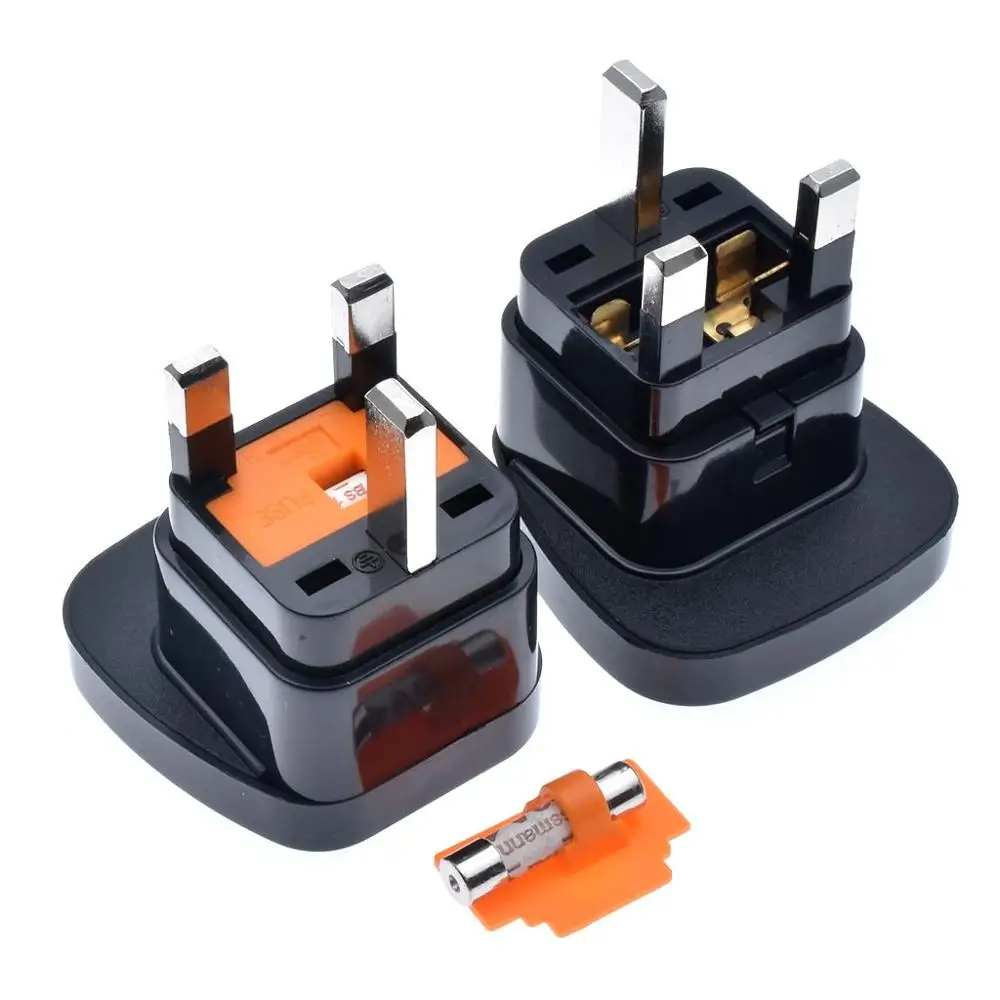 Universal 13A 250V Singapore Malaysia Hong Kong UK Tourism travel plug 3p au eu us germany france japan to UK fused adapter plug