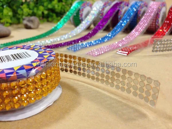 Acrylic Rhinestone Tape Sticker Self-Adhesive DIY Scrapbook Decor