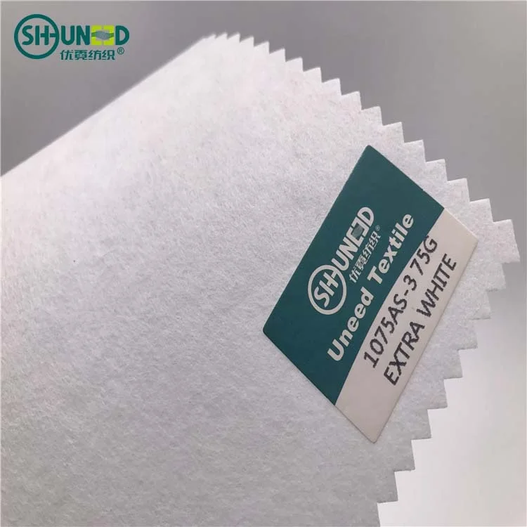
China supplier 100% polyester embroidery backing paper embroidery backing nonwoven fabrics for garment 