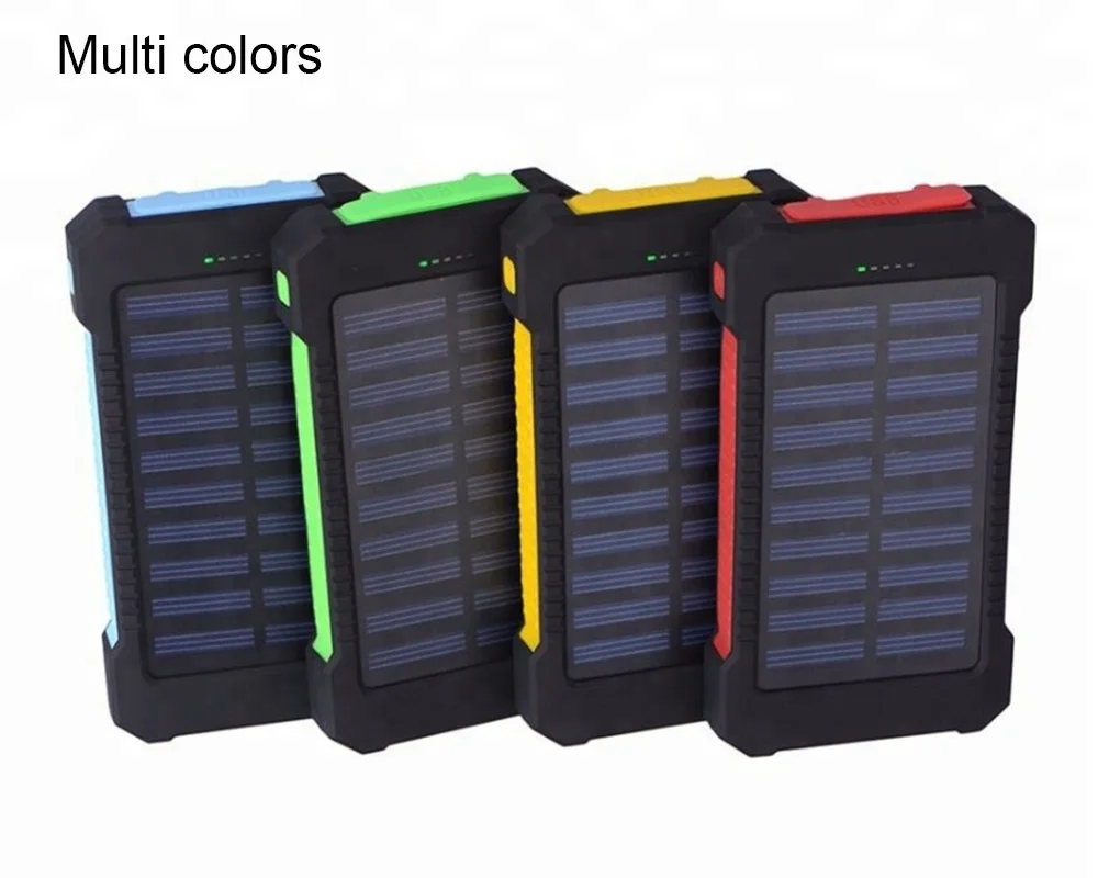  Новый внешний аккумулятор на солнечной энергии с двумя Usb-портами 20000 мАч водонепроницаемое зарядное устройство внешняя портативная солнечная панель со светодиодной подсветкой