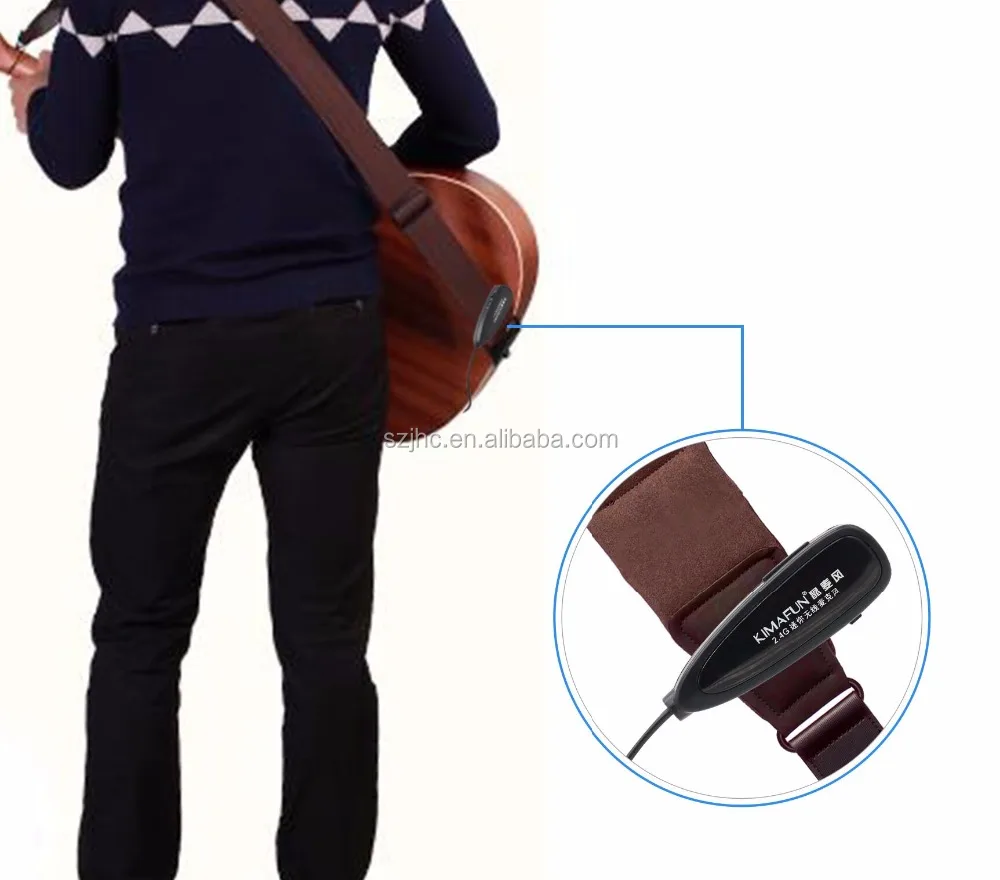 
2.4GHz Wireless transmitter Receiver Microphone for Electronic Guitar bass instrument 