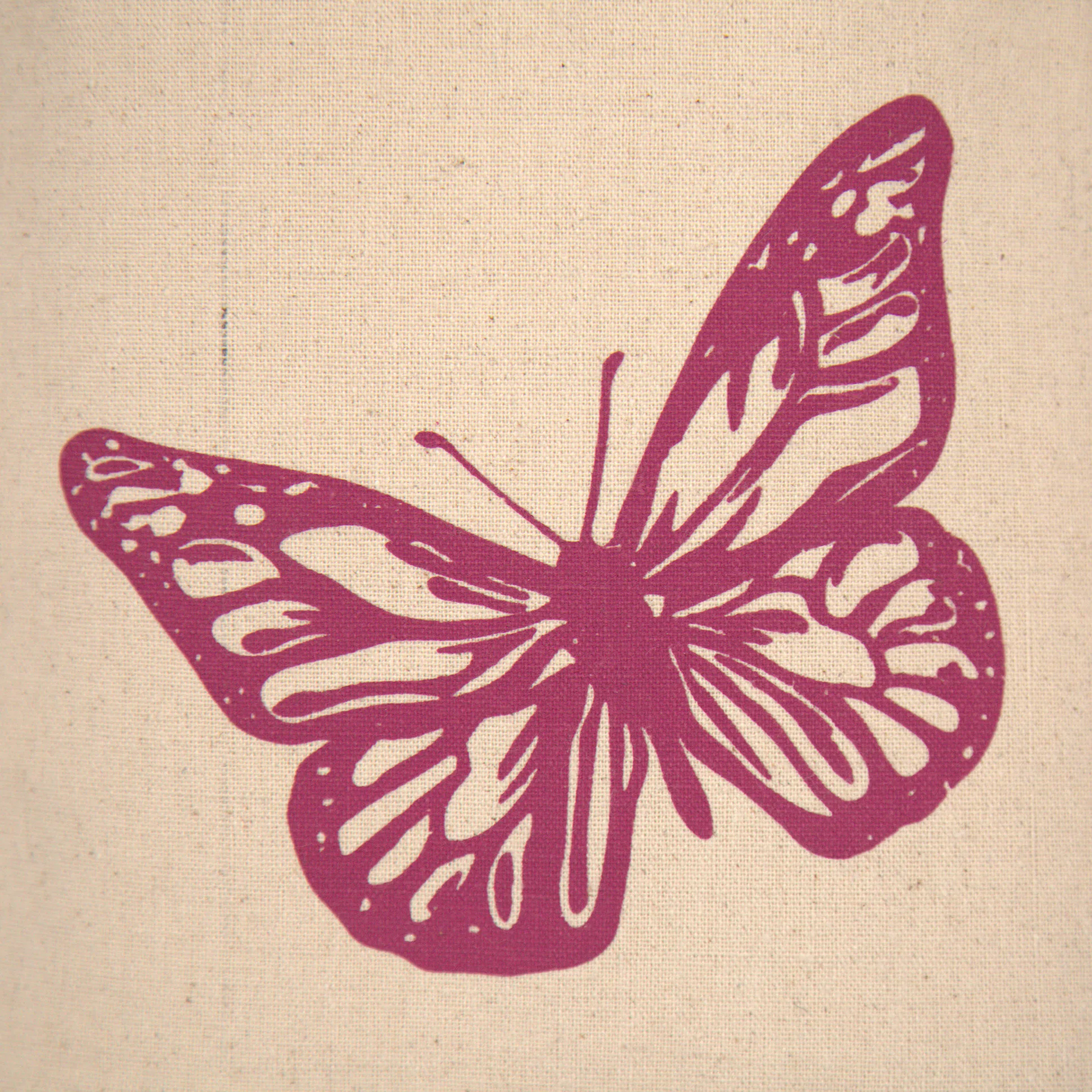 best selling butterfly printed cotton linen sports shoulder promotional  cooler bag