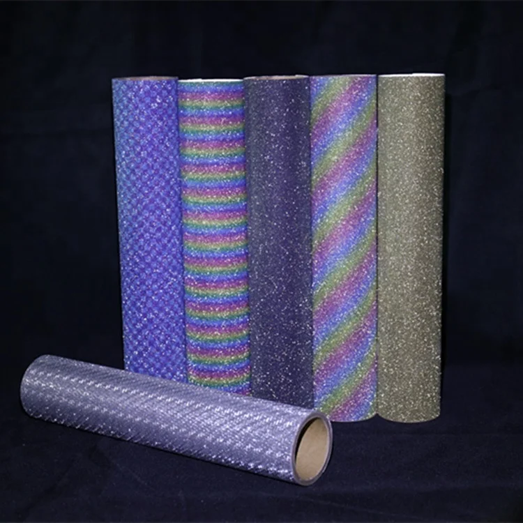 Cheap price PVC glitter thermal lamination film used for shoes and hand bags