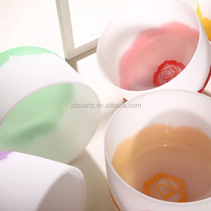 JD Reiki Chakra Quartz Crystal singing bowls For Sound Healing