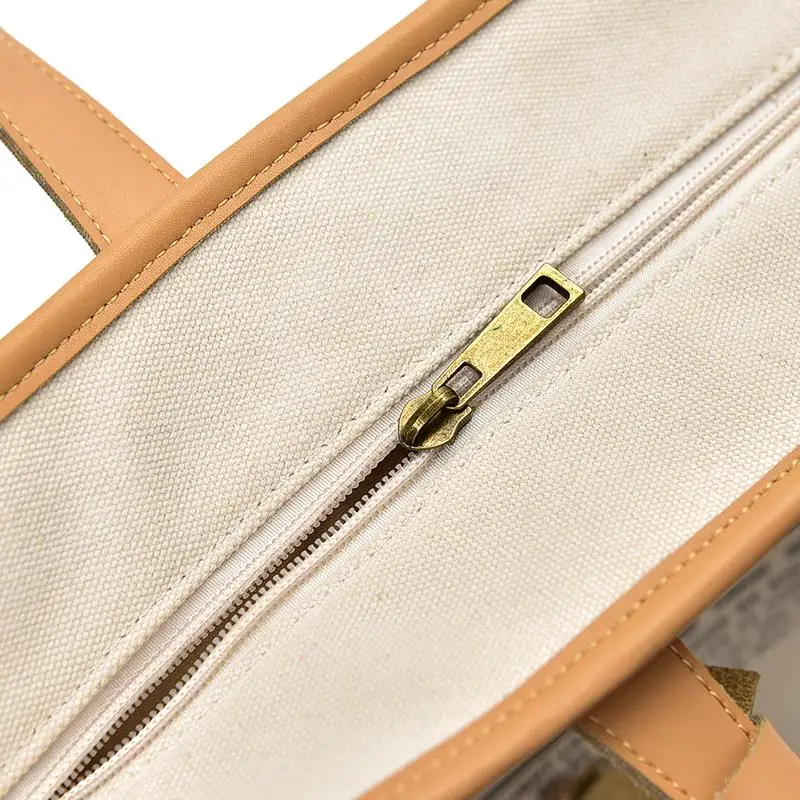 Wholesale canvas duffle bag cotton ladies shopping bag