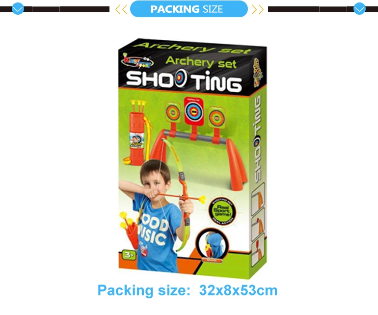 Outdoor gargen sport game archery bow and arrow set toy for kids