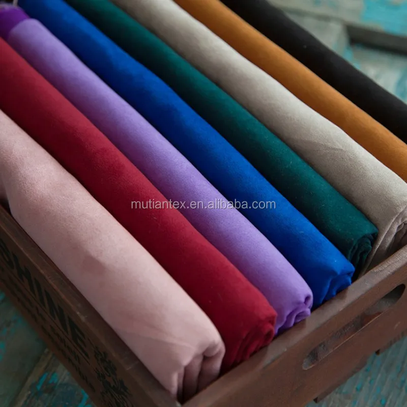 
Заводская поставка, односторонняя матовая замшевая ткань из полиэстера, ткань из микрофибры 