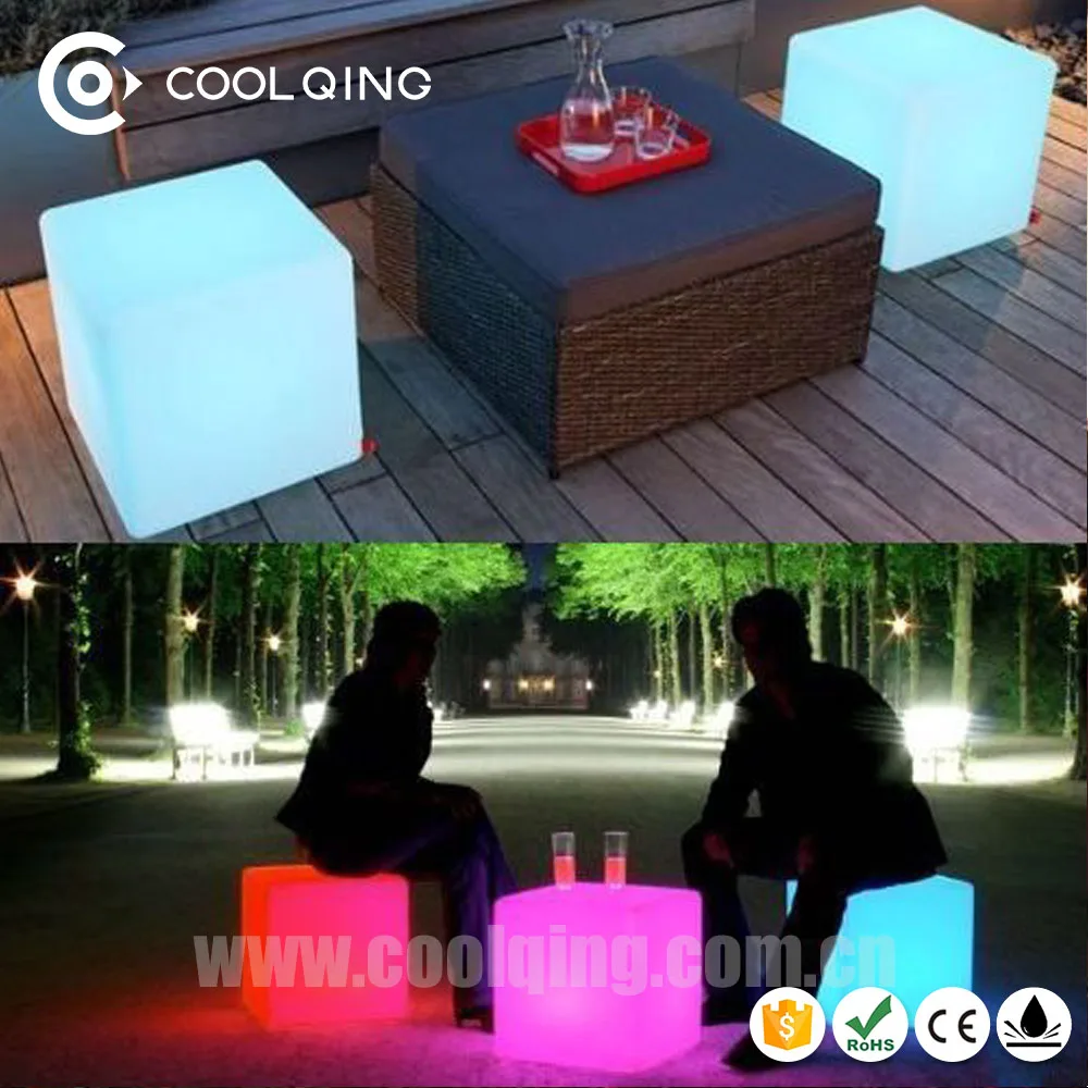 illuminated Casino Chair Led Cube Bar Furniture Guangzhou Chairs Wedding Decoration
