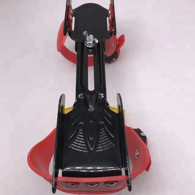 Adjustable double runner ice skate shoe