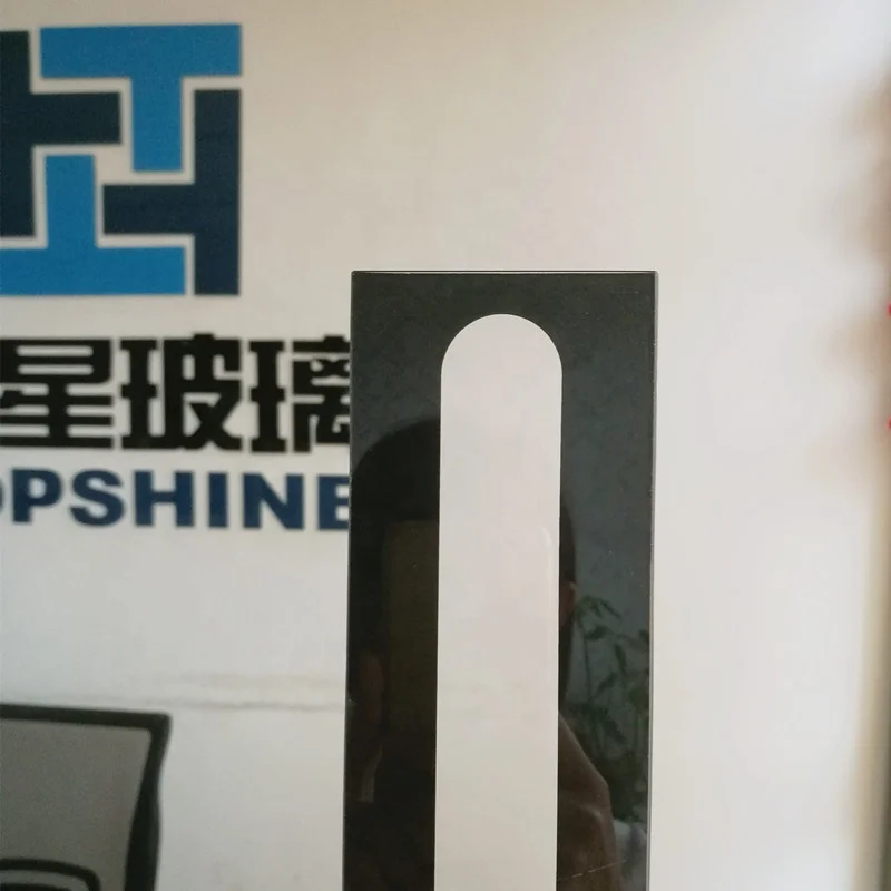 Customized decorative silk screen printing glass for led light cover glass lamp