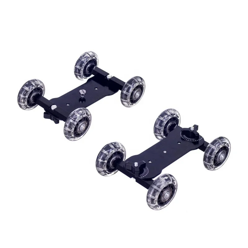 
Professional Tabletop Mini Car Skater Track Slider DSLR Camera Slider 4 Wheel Stabilizer Super Mute for DSLR and camcorder 