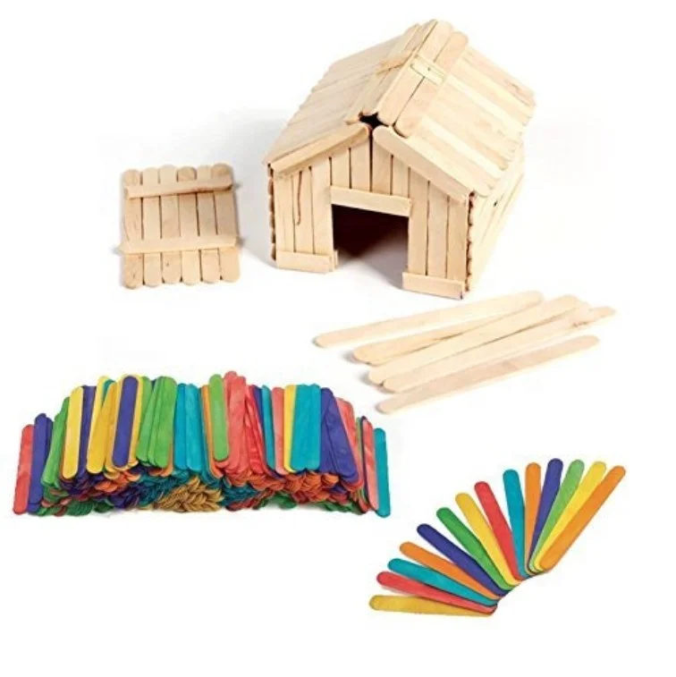 Factory Wooden Ice Cream Stick Colored Ice Cream Stick Ice Cream Stick Arts And Crafts For Kids Diy