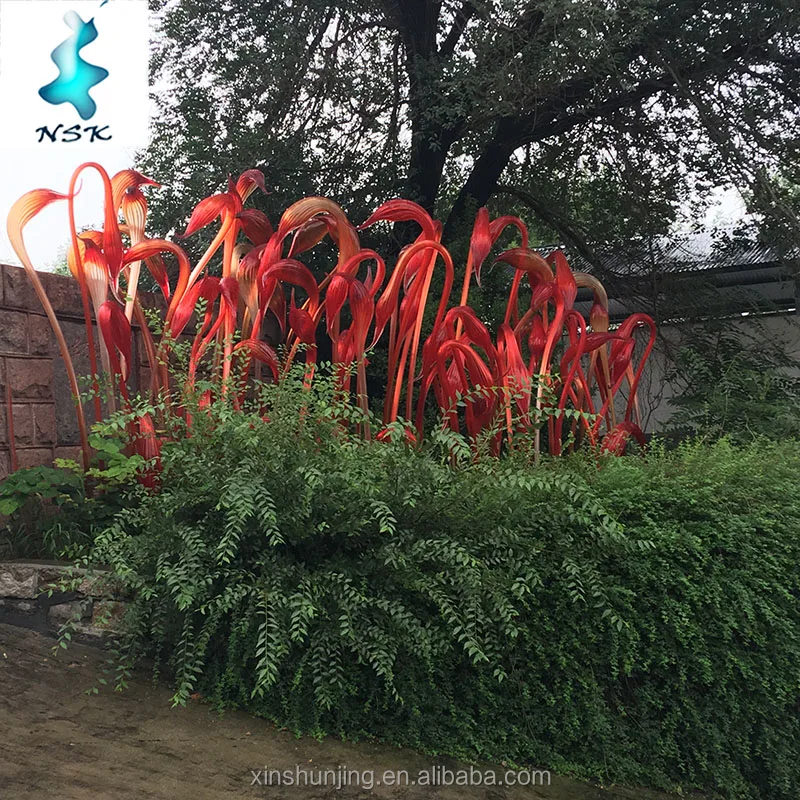 Modern hotel hall decoration project sculpture Lampwork blown glass