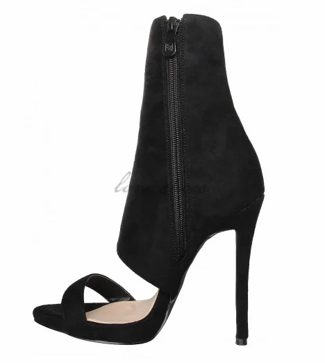 Black Suede Lace Up italian fashion women shoes summer sandals 2016