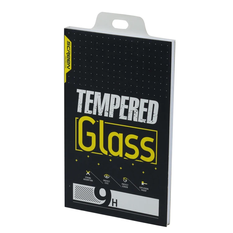Customized Electronic Tempered Glass Packing box , screen protector packaging for wholesale