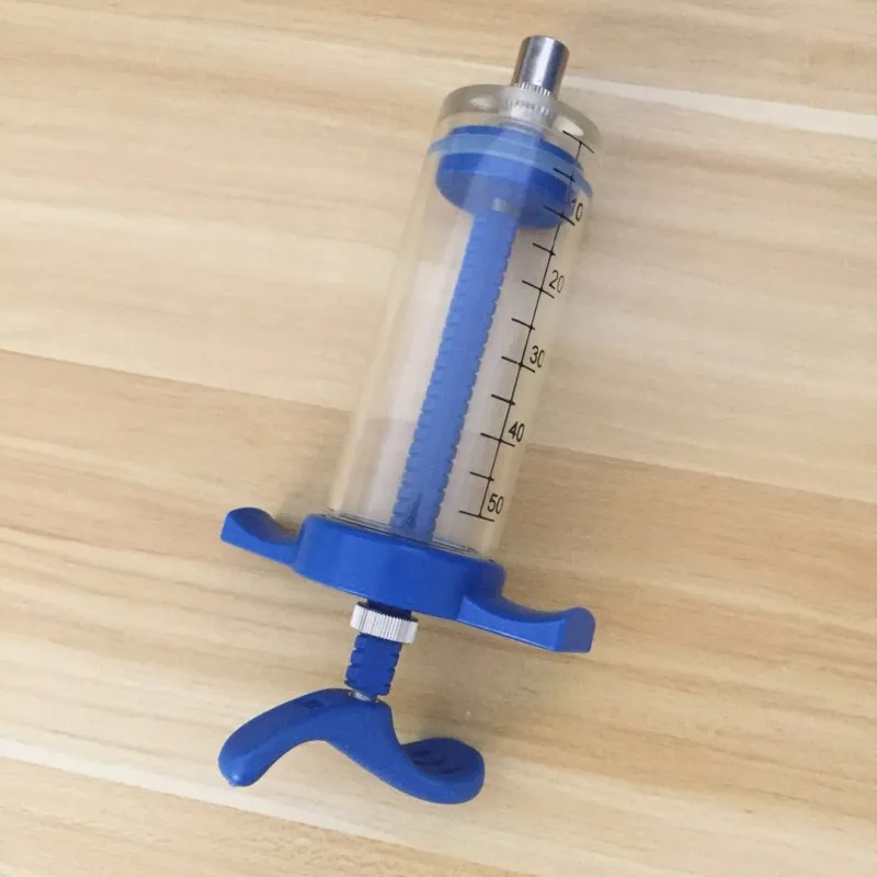 50ml veterinary instrument syringe with dose nut
