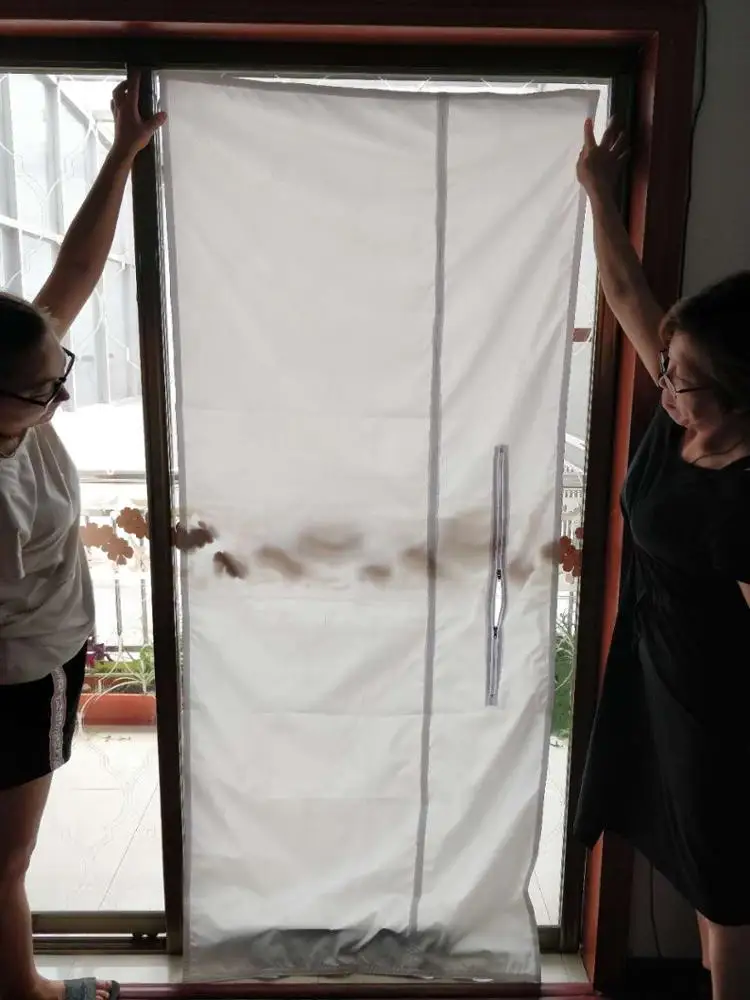 
Airlock Door Seal for Mobile Air Conditioner Units and Soft Cloth Sealing Baffle Door Seal With Magnetic Stripe 