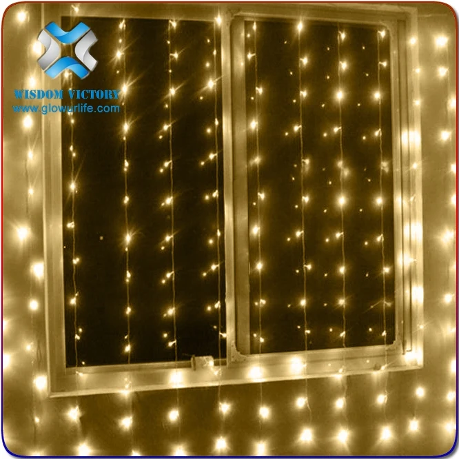 3M Outdoor/Indoor Led Light Curtain Professional Led Christmas Curtain Waterfall Lights Stunning AC LED Curtain String Lights