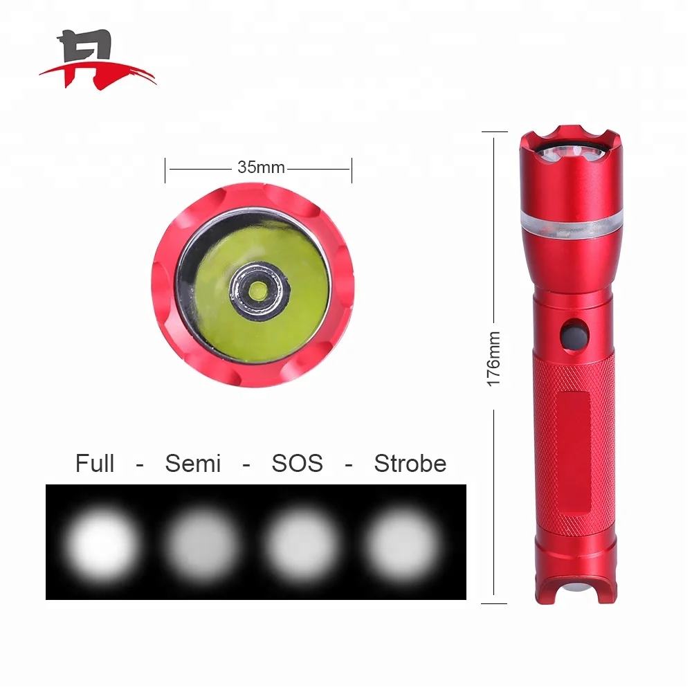 
2020 Factory Outlet Portable SOS Light Distress For Danger Camping Hiking Whistle Aluminum LED Flashlight 
