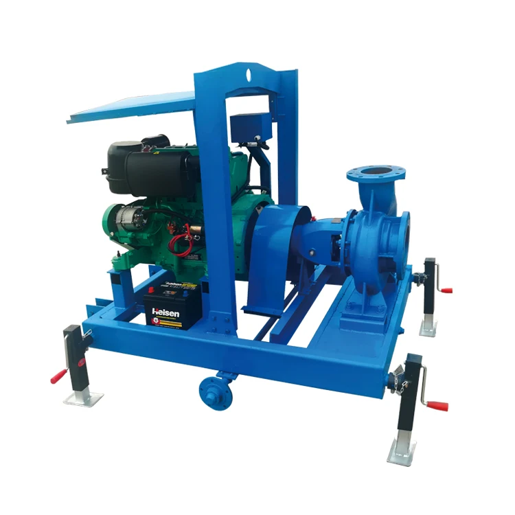 Mobile type  centrifugal  8 inch Deutz diesel engine water pump for irrigation