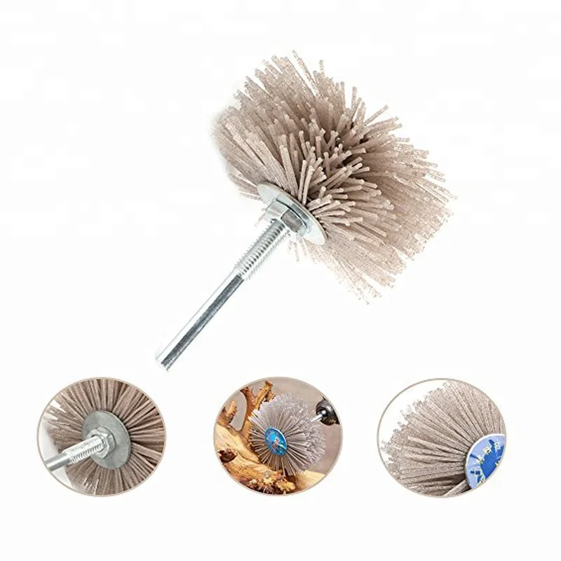 Abrasive Flower Head Wood Furniture Polishing Grinding Brush