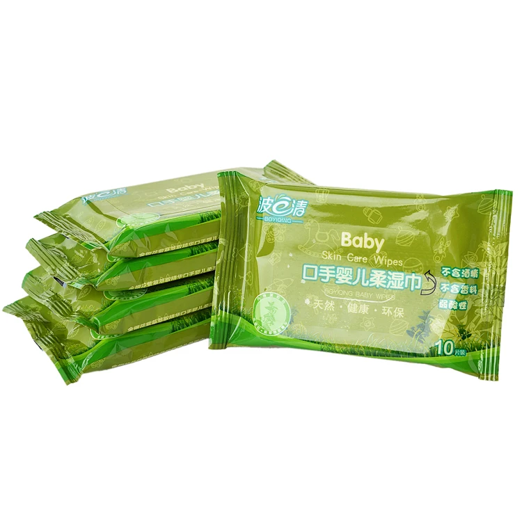 Private label cheap single wet wipe for hand cleaning