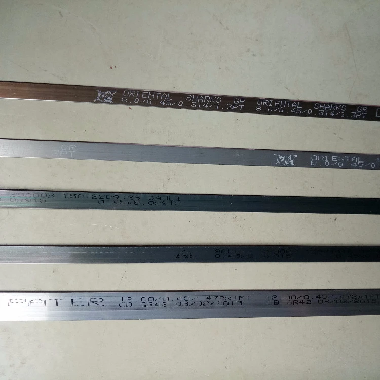 
DH80 mirror Label Rule 0.45 x 8 golden color extremely sharp and much longer cutting life 