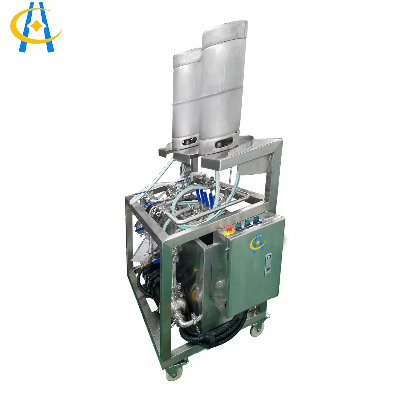 
Double station manual Beer keg washing machine for beer brewery 