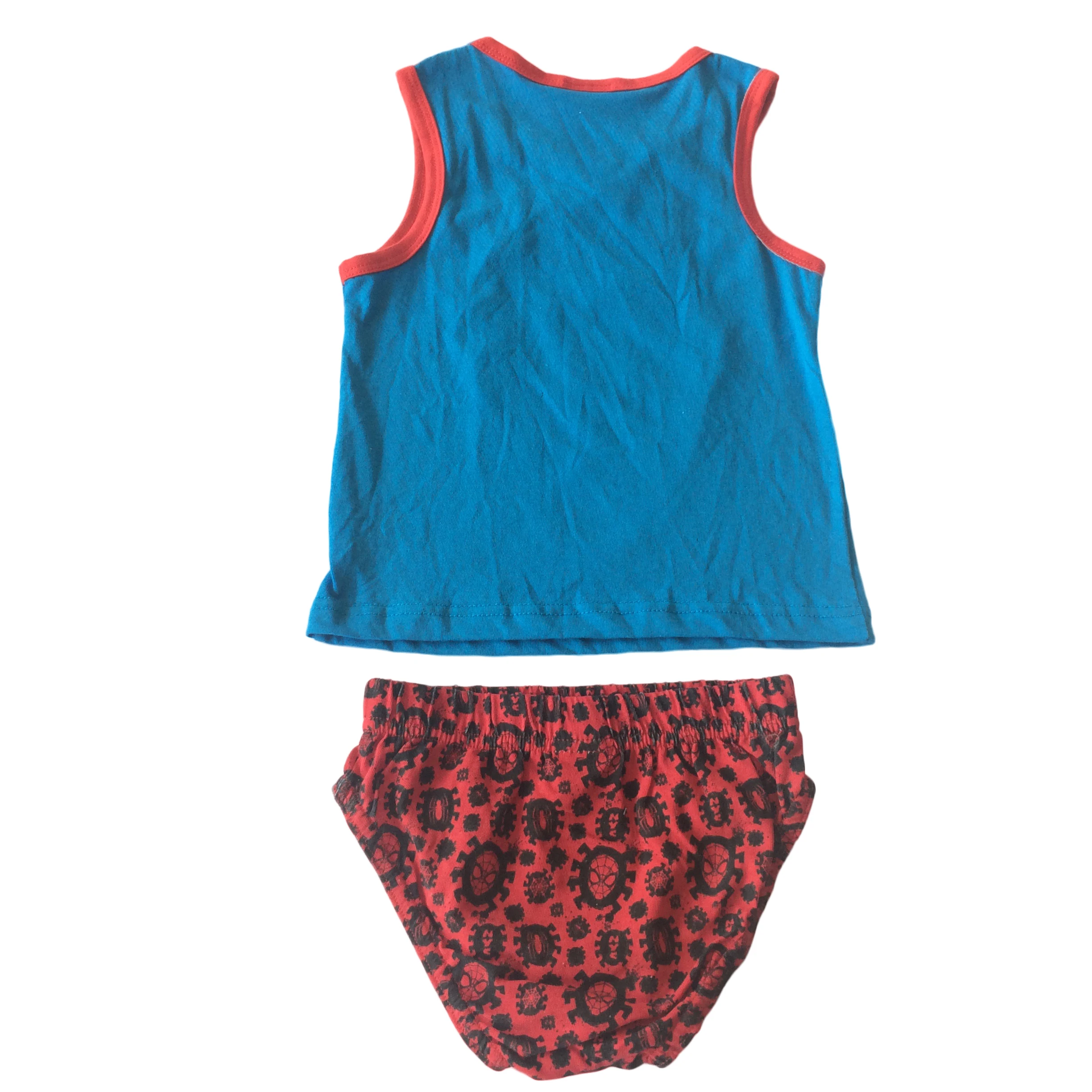 100% Cotton cartoon baby boy vest and cool boxers,boys underwear underpants suit children tank and briefs set