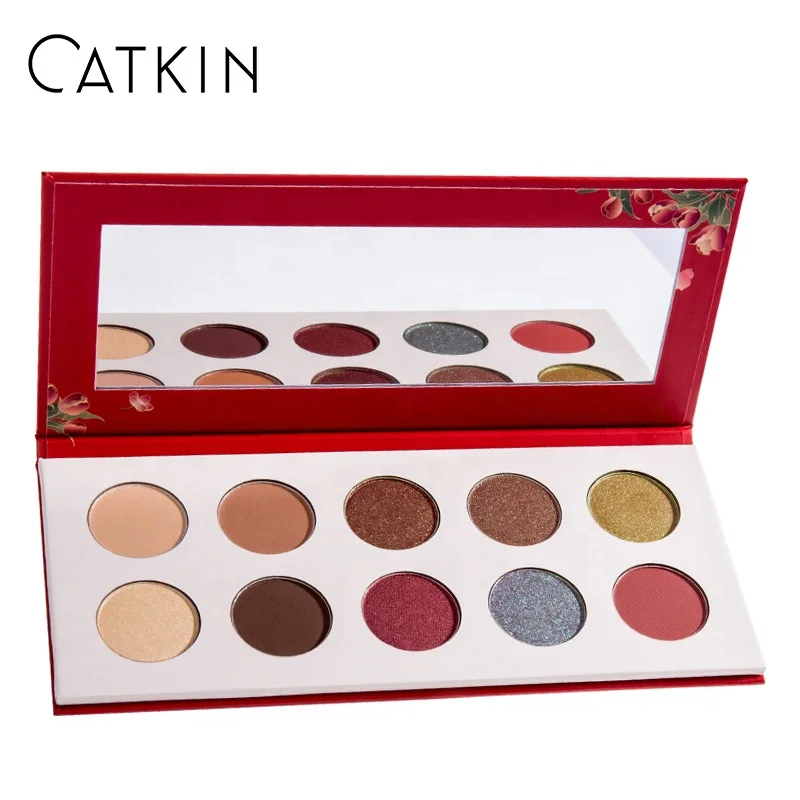 Wholesale CATKIN 1.5g*10 10 Color Colorful Pigment Cosmetic Makeup Eyeshadow Palette
