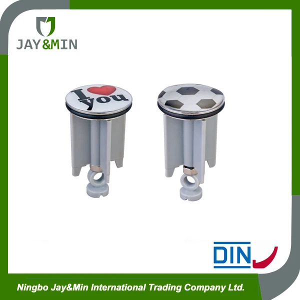 
Popup waste stopper with logo design sink drain stopper Designed Plug 