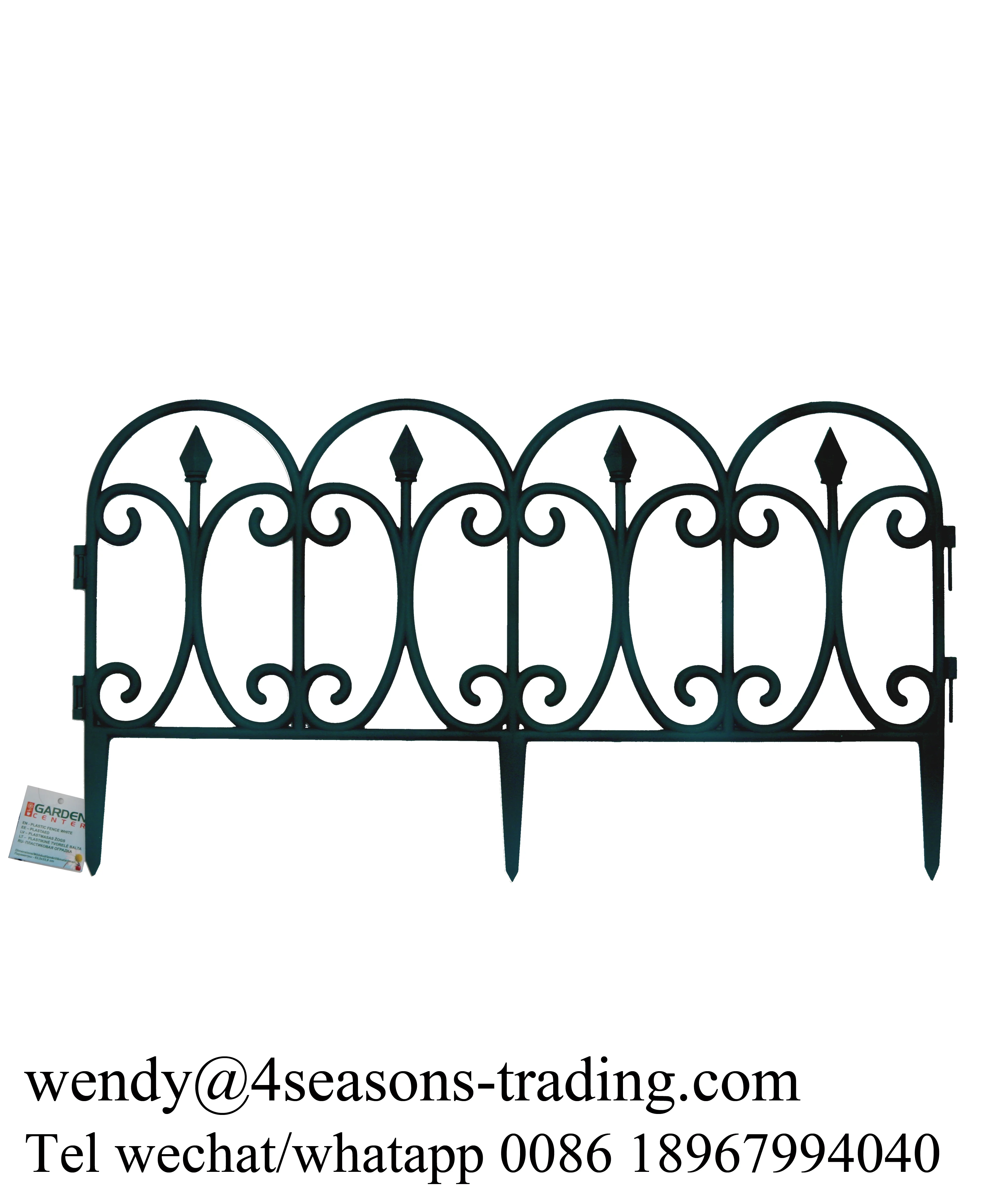best selling plastic garden fence European style fence plastic garden border fence