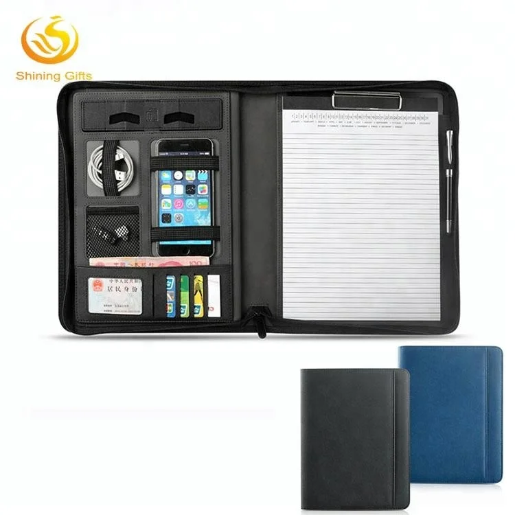 Multifunction File Folder Expandable Business Organizer A4 Leather Portfolio Folders