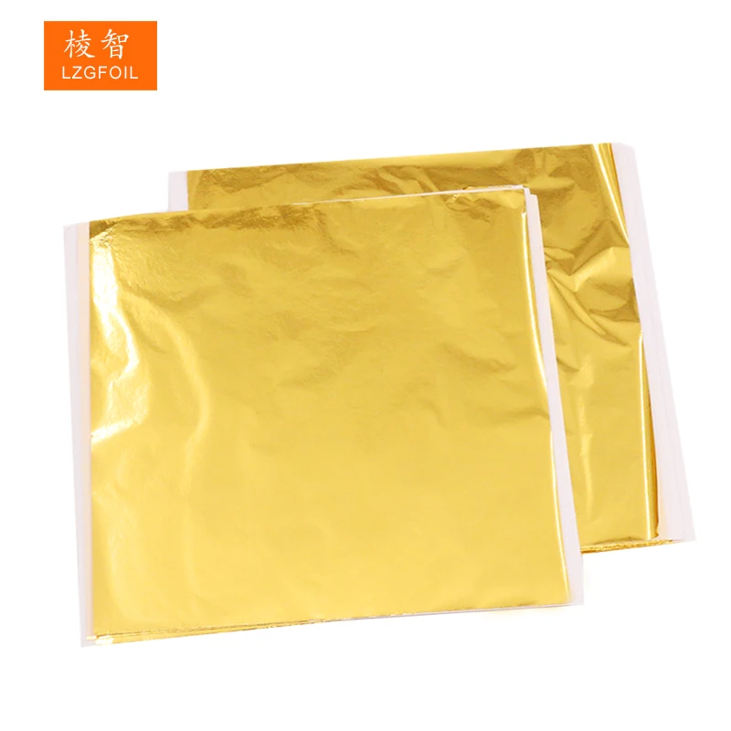 Золотая фольга из Тайваня Золотые листы с имитацией золотых листьев бумажная крафт-арт рамка для украшения домашней мебели 13*13 5