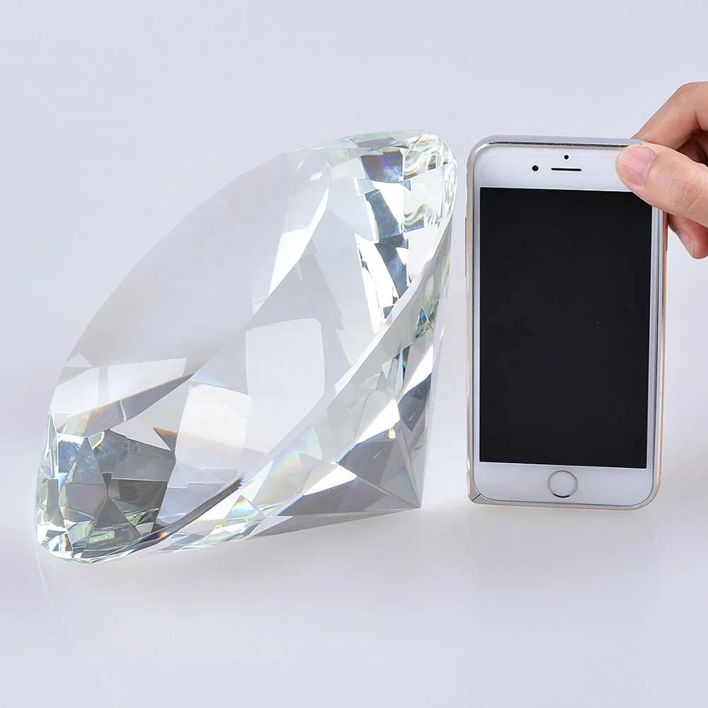 200 мм, 8 дюймов, 8 дюймов, машинная резка, большой драгоценный камень, алмазные сувениры, центральные части, домашний декор, Хрустальный пресс-папье