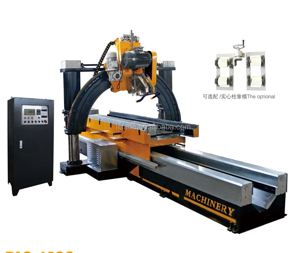 TJLMZ-1400  CNC Pillar cutting machine stone profiling machine stone cutting machine for pillar column Computer Automatic Roman