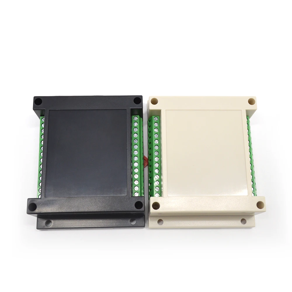 Szomk ABS plastic standard control din rail box with terminal blocks for pcb and electronic