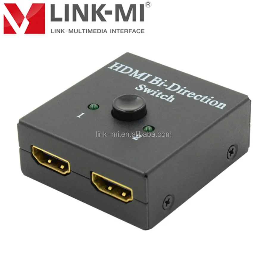 LINK-MI 1x2 HDMI Splitter 2x1 HDMI Switch input/output up to 5 meters AWG26 cable HDMI Bi-direction 3D video Plug & Play