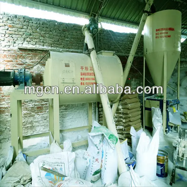 Factory  Mix Dry Packing Plaster Automatic Weight Premixed Lime Mortar Mixer Simple Tile Grout Making Machine