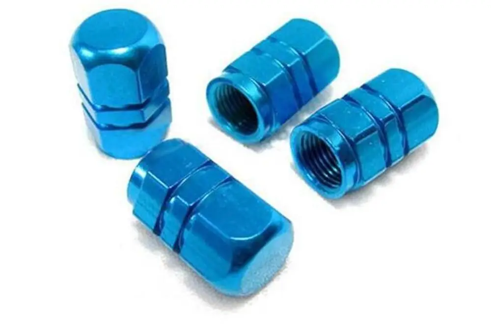 Factory Supply Car Tyre Valve Caps Wheel Valve Covers Zinc alloy Color Auto Tire Stems Air Valve Caps For Motor Bicycle