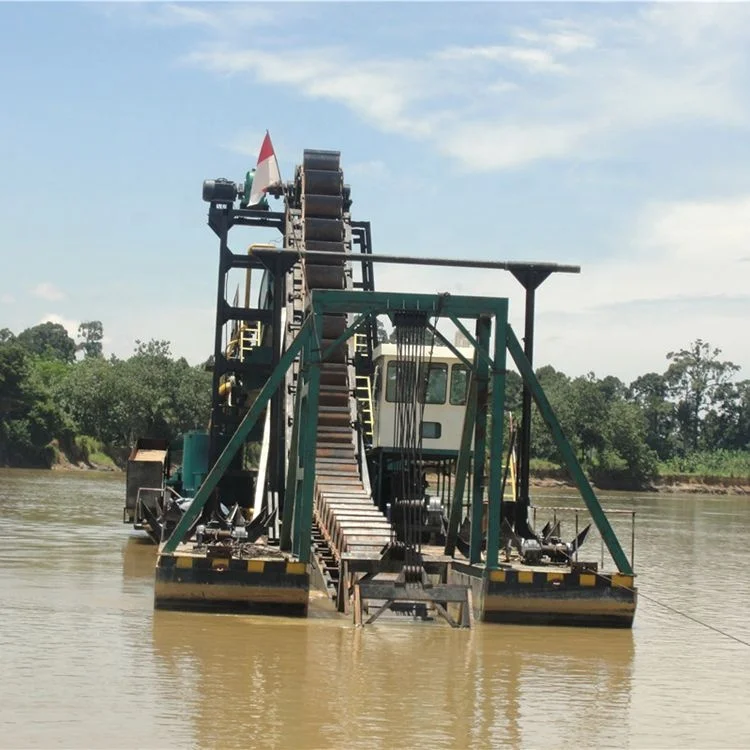 SINOLINKING Gravity Offer Customized Gold Mining Dredge with Widely Used Rotary Screen