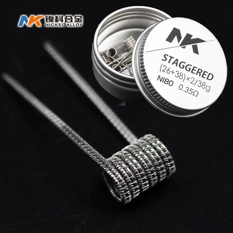 NK Wholesale staggered fused clapton coil vape tool kit clapton coil wire for RTA