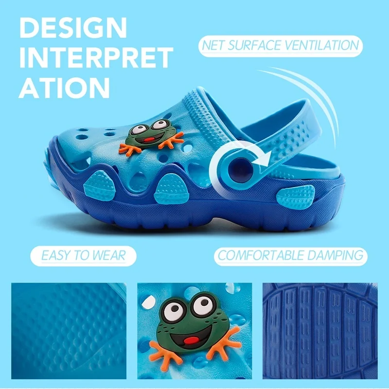Новое поступление 2019, детская садовая обувь, детские сандалии с мультяшным рисунком, летние тапочки для малышей, высококачественные детские сандалии с дырками