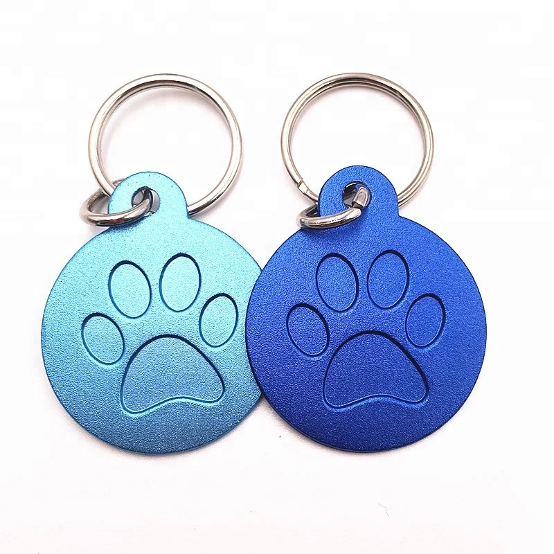 Factory Cheap Custom Logo Engraved Anodized Aluminum Laser Qr Code Pet Dog Tag
