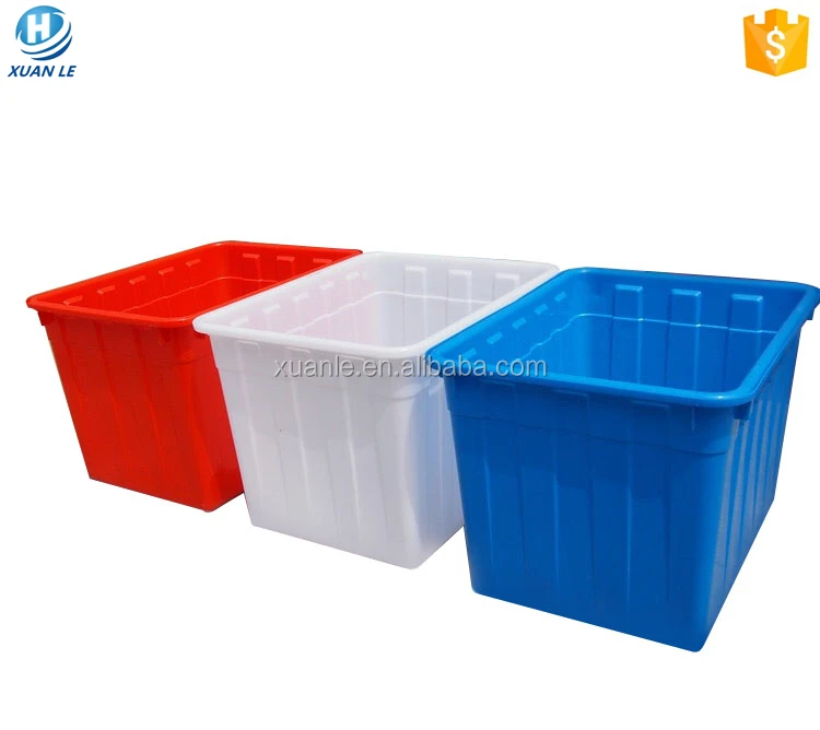 Квадратный резервуар для воды HDPE на 400 литра, пластиковый контейнер для хранения, контейнер-ведро